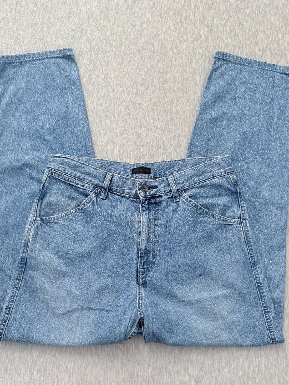 UNIQLO Unisex Wide Fit Light Wash Jeans